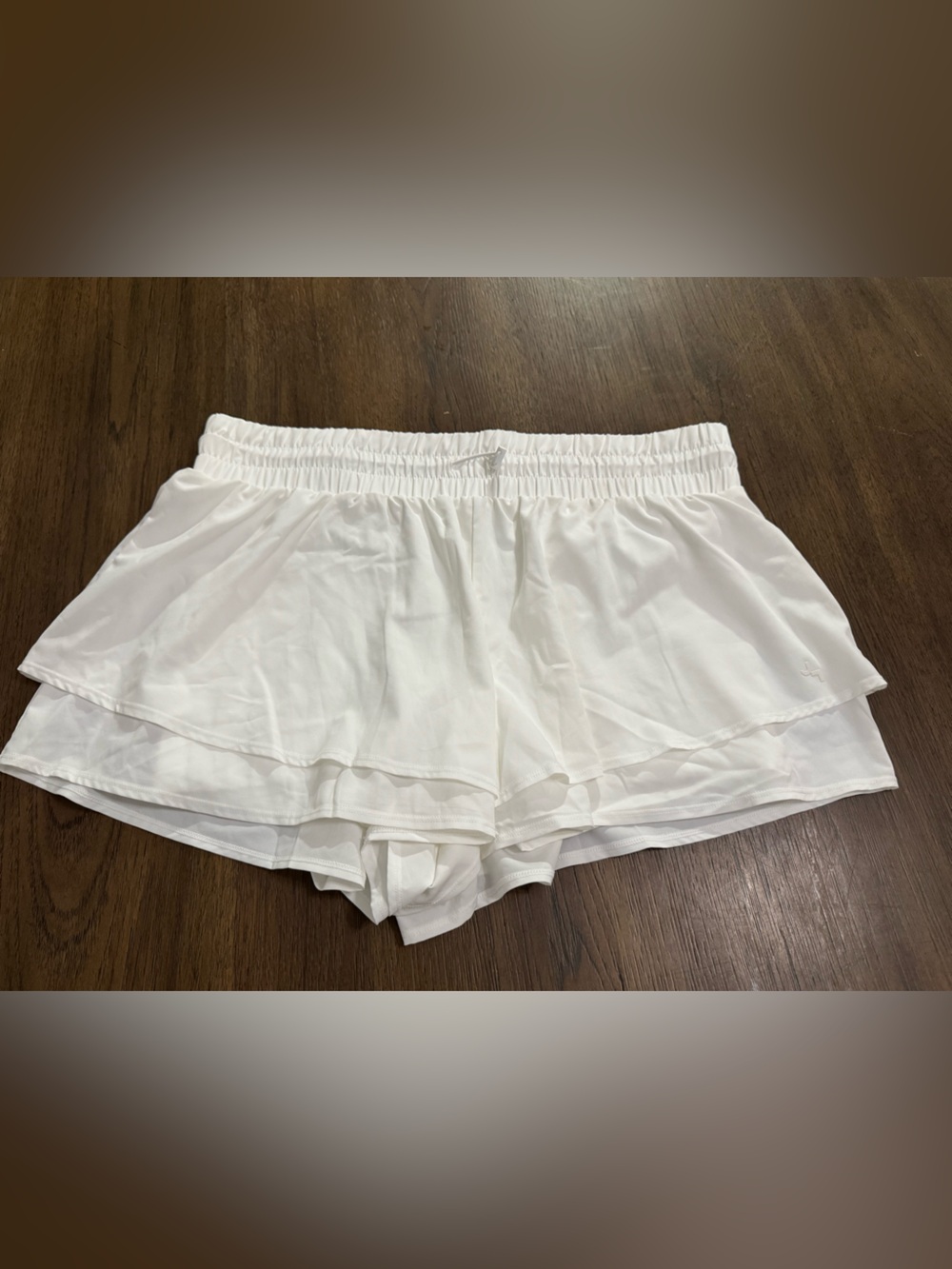 JoyLab White Layered Elastic-Waist Athletic Shorts